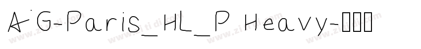 AG-Paris_HL_P Heavy字体转换